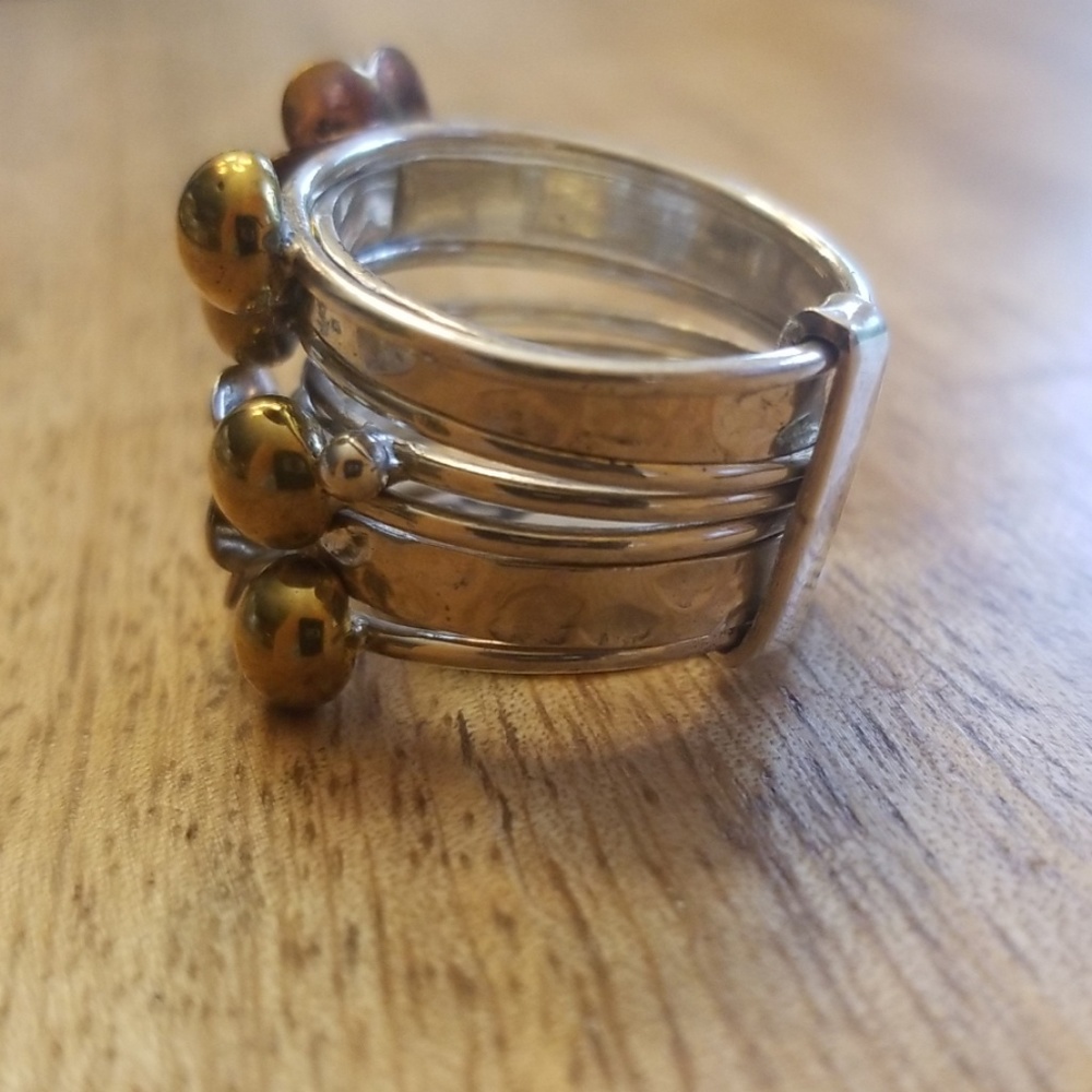 Floral Stack Ring - image 2